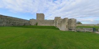 Portchester Castle inside